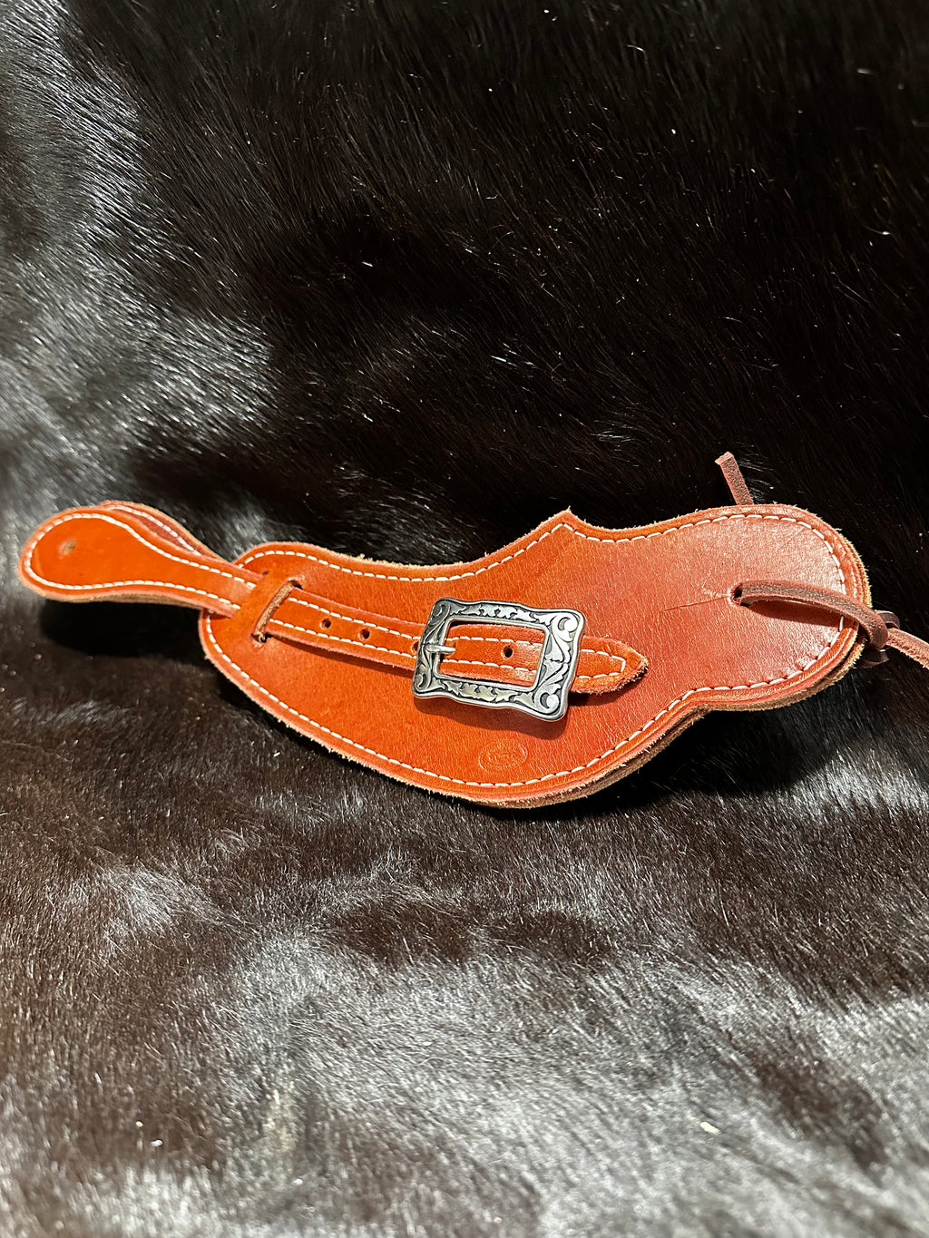 Light brown Latigo spur straps