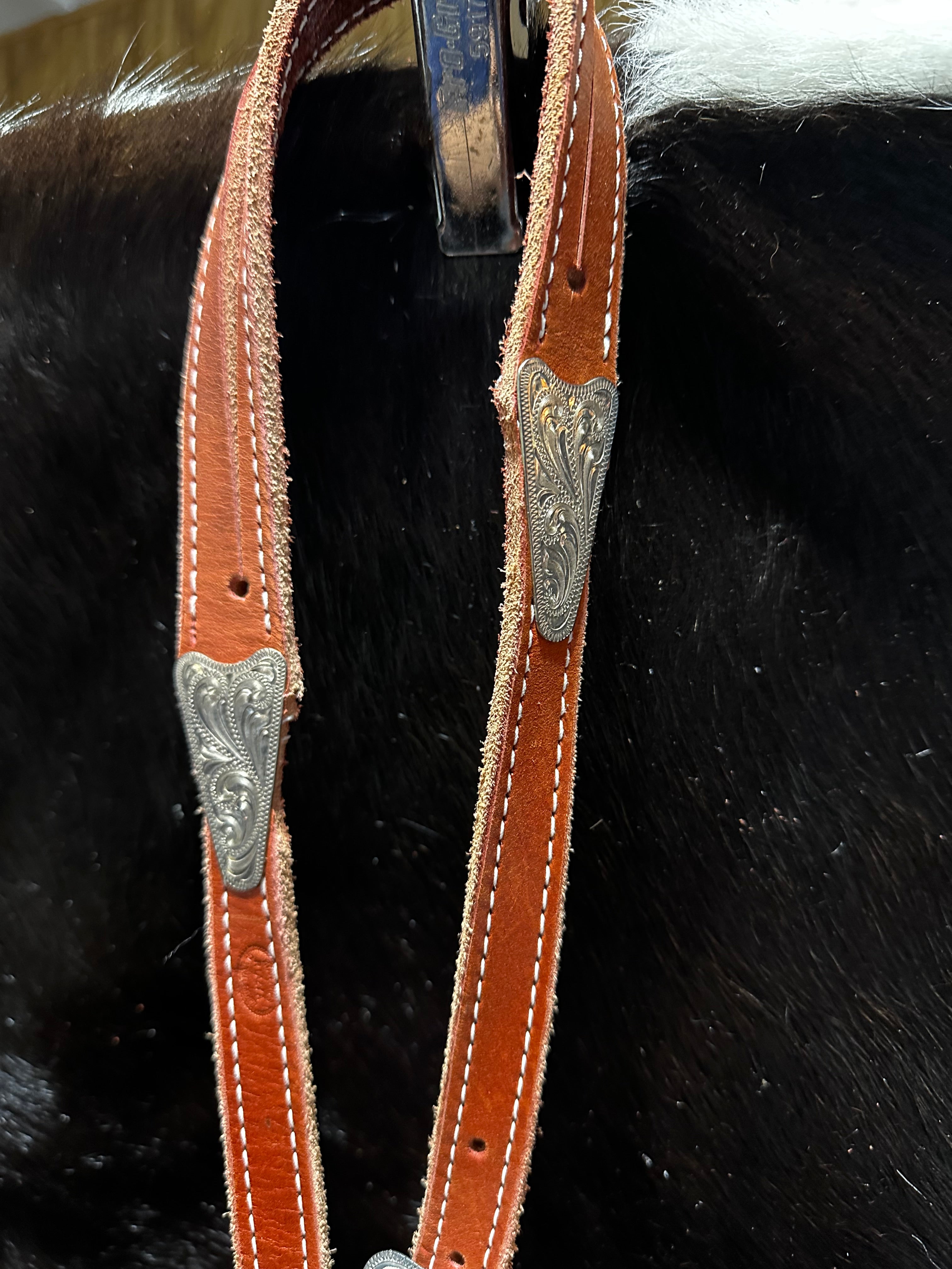 Sterling silver split ear headstall