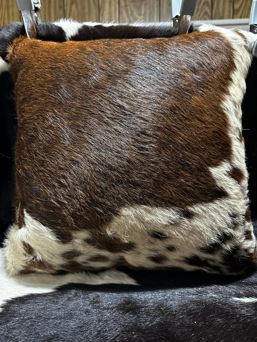 Cowhide pillow