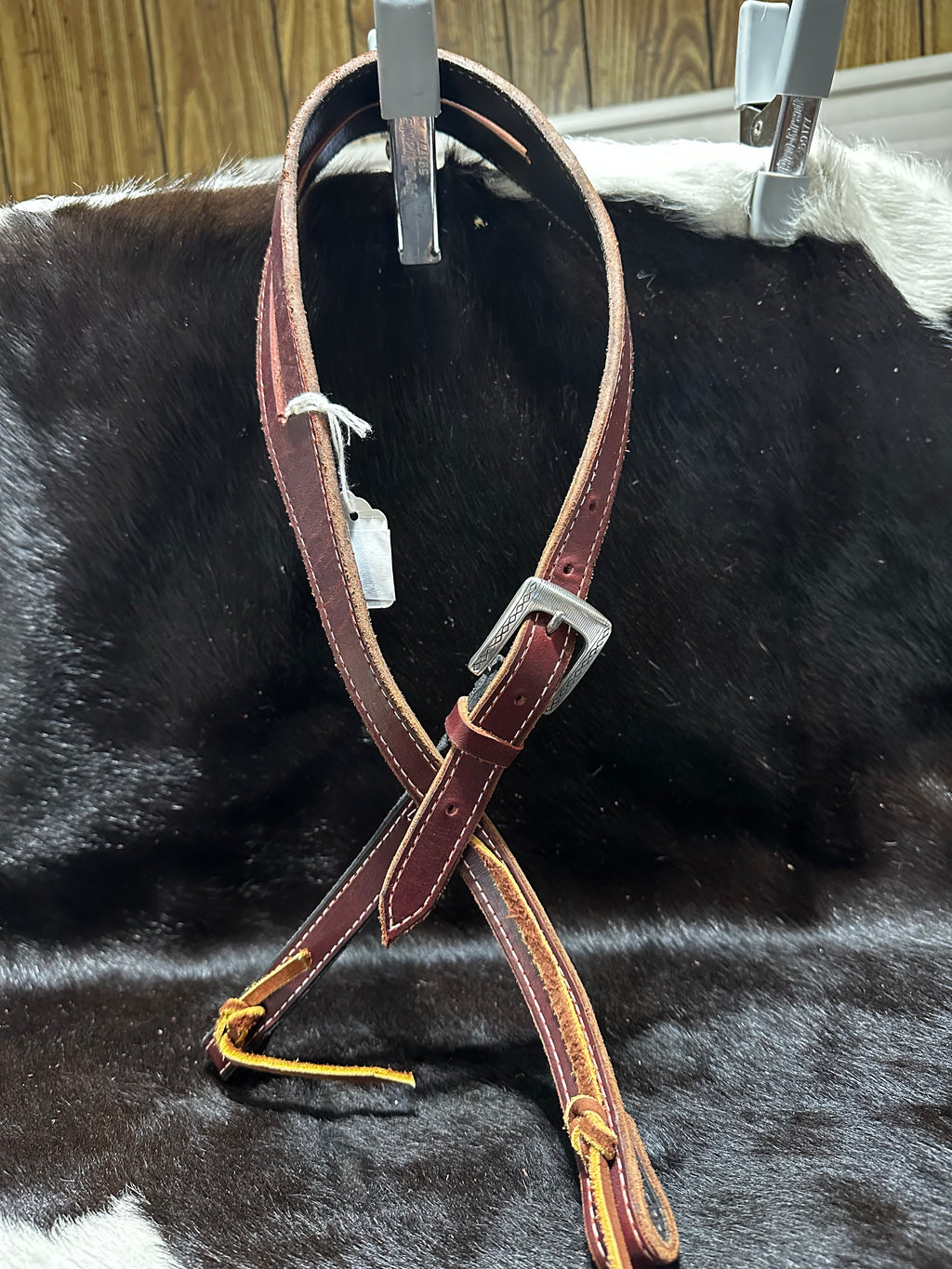 Latigo split ear headstall